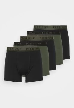 Pier One 5 PACK - Panties - Black/khaki