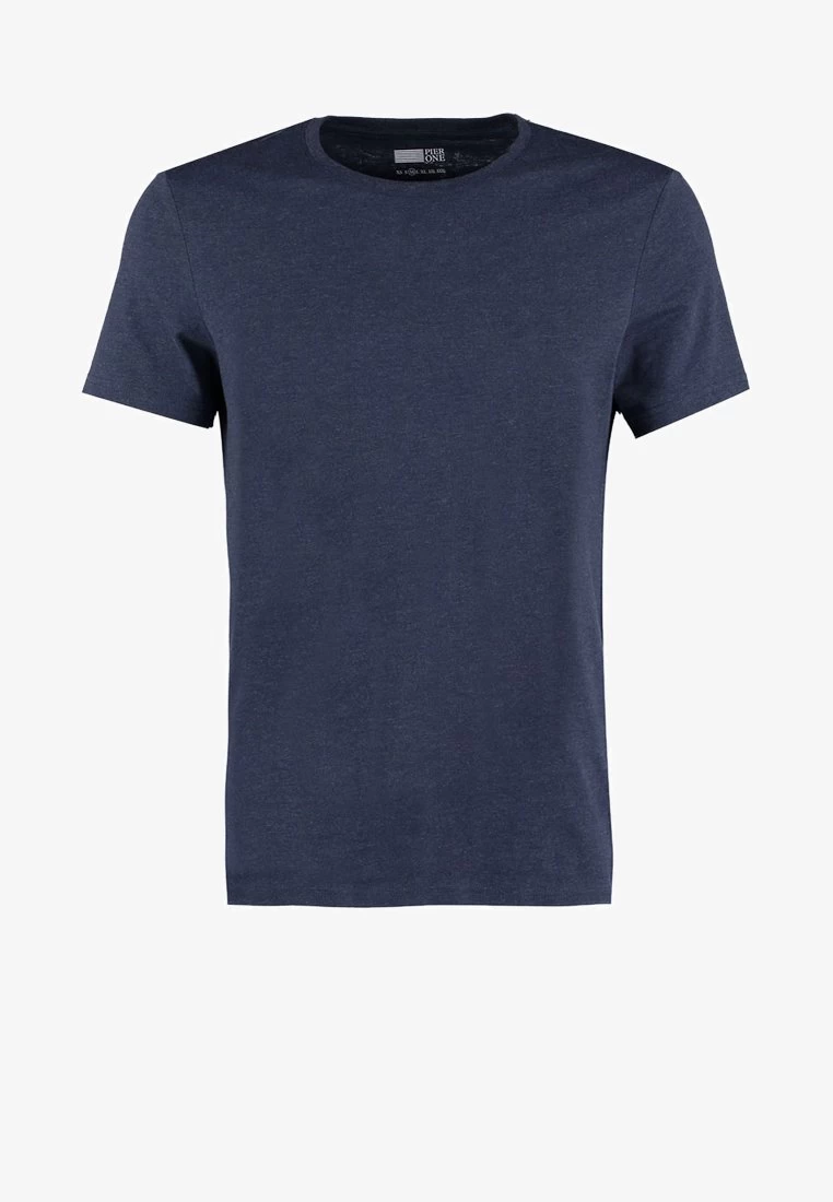 Pier One T-Shirt Basic - Dark Blue Melange - Image 5