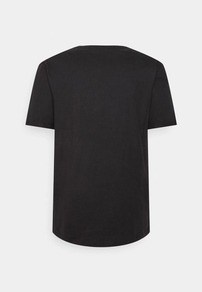 Pier One 7 PACK - T-Shirt Basic - Mottled Dark Grey/white/black - Image 3