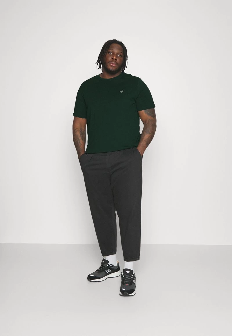 Pier One 5 PACK - T-Shirt Basic - Dark Green/beige/light Blue