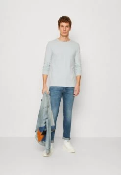 Pier One 2 PACK - Langarmshirt - Light Blue/dark Blue