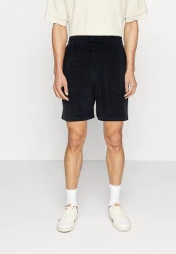 Pier One TOWELING - Shorts - Dark Blue