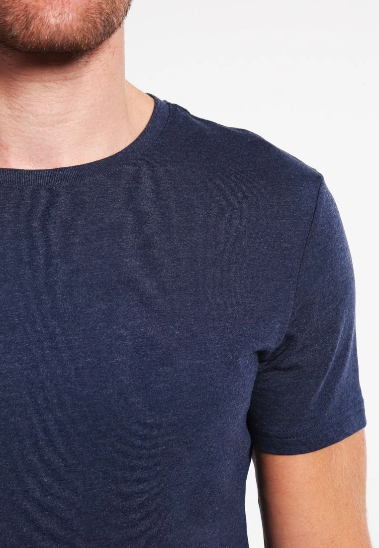 Pier One T-Shirt Basic - Dark Blue Melange - Image 6