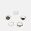 Pier One 5 PACK - Ring - Silver-coloured
