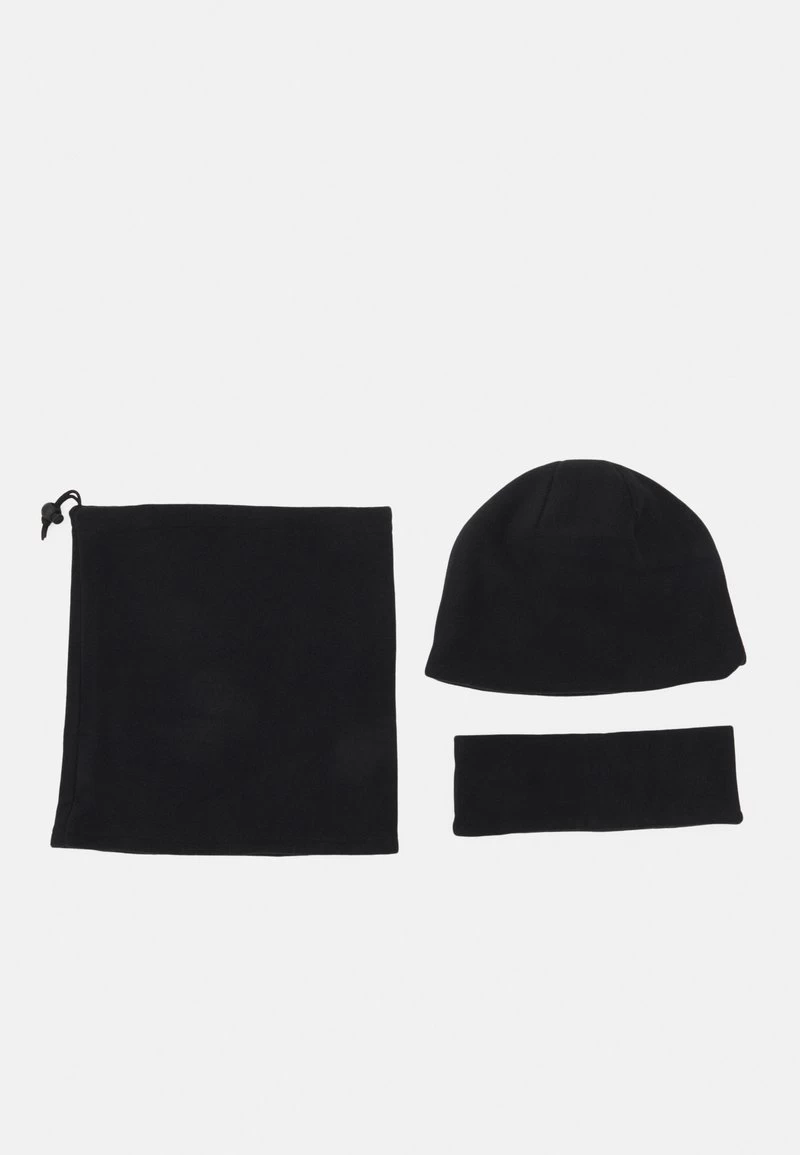 Pier One FLEECE UNISEX SET - Mütze - Black - Image 6