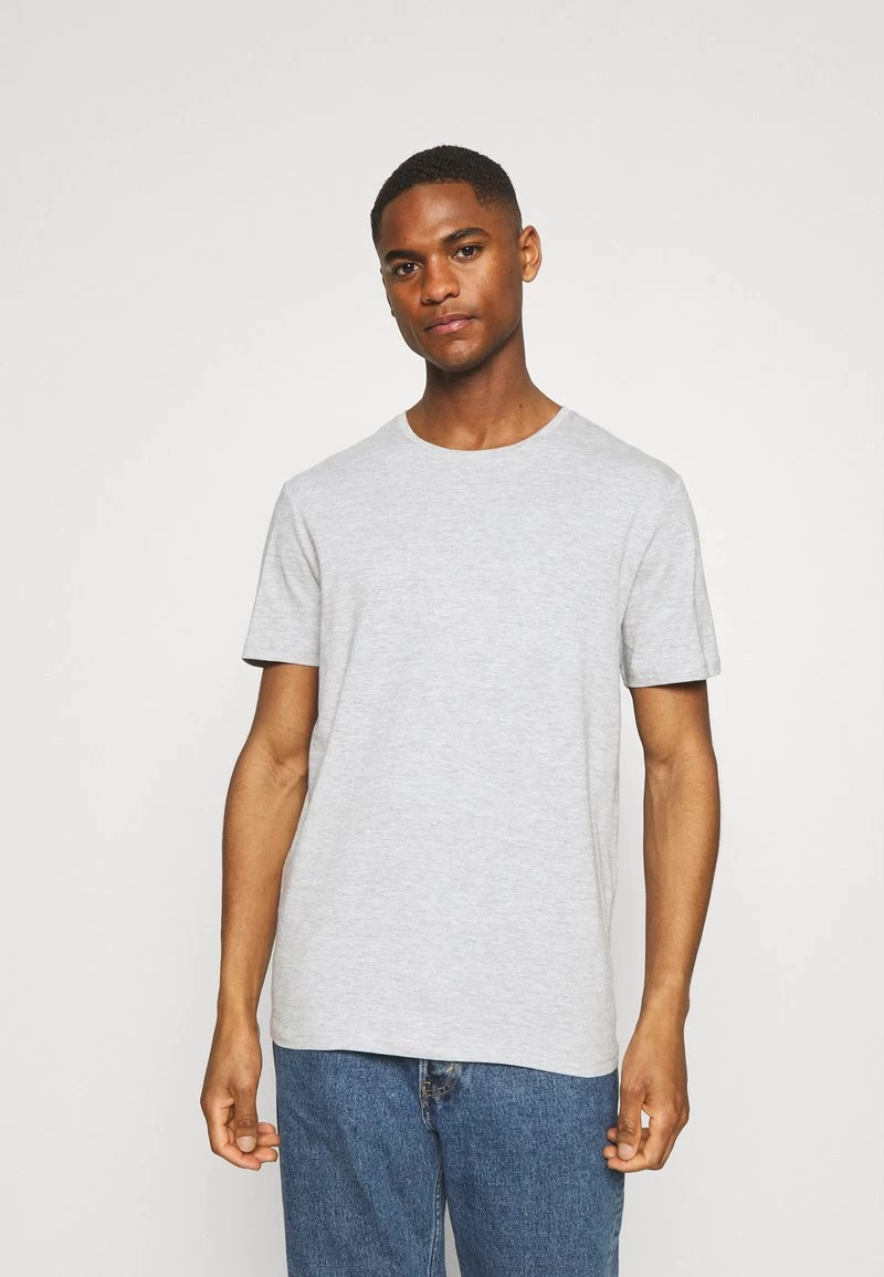 Pier One T-Shirt Basic - Black/white/light Grey - Image 5