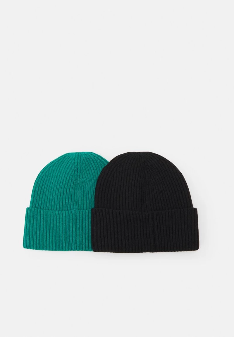 Pier One UNISEX 2 PACK - Mütze - Black/green - Image 2