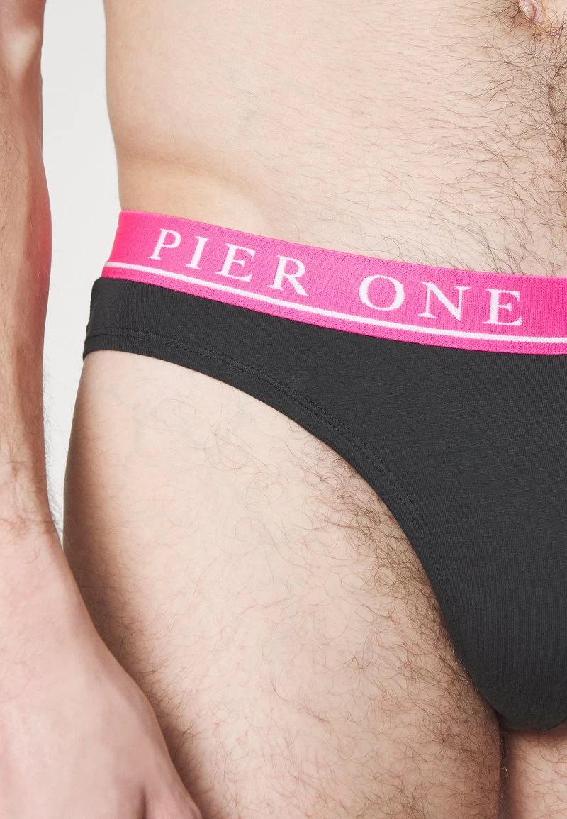 Pier One BRANDED WAISTBAND BRIEFS 3 PACK - Slip - Black - Image 6