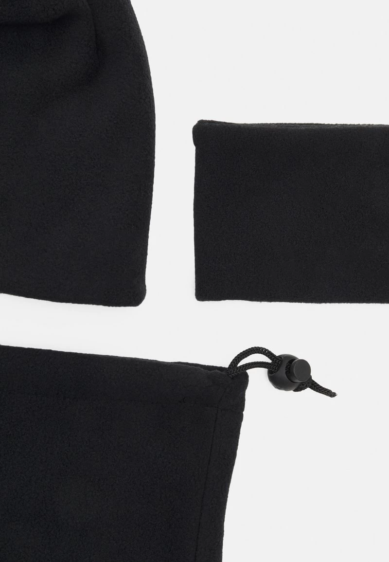 Pier One FLEECE UNISEX SET - Mütze - Black - Image 5