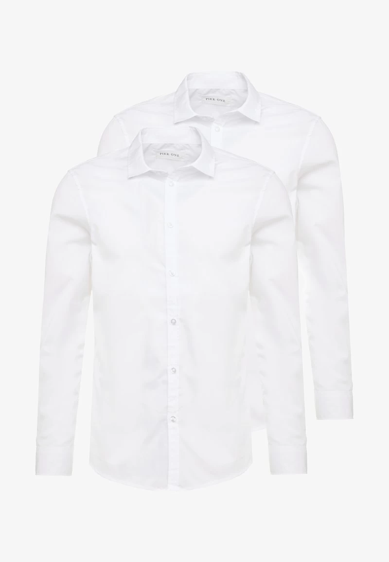 Pier One 2 PACK - Businesshemd - White - Image 5