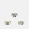 Pier One 3 PACK - Ring - Silver-coloured