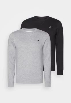 Pier One Sweatshirt - Black/mottled Grey