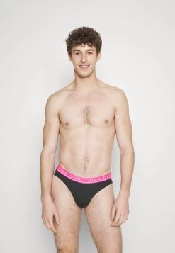 Pier One BRANDED WAISTBAND BRIEFS 3 PACK - Slip - Black