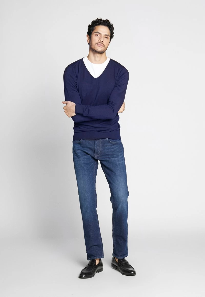 Pier One 4 PACK - T-Shirt Basic - Black/white/blue - Image 6