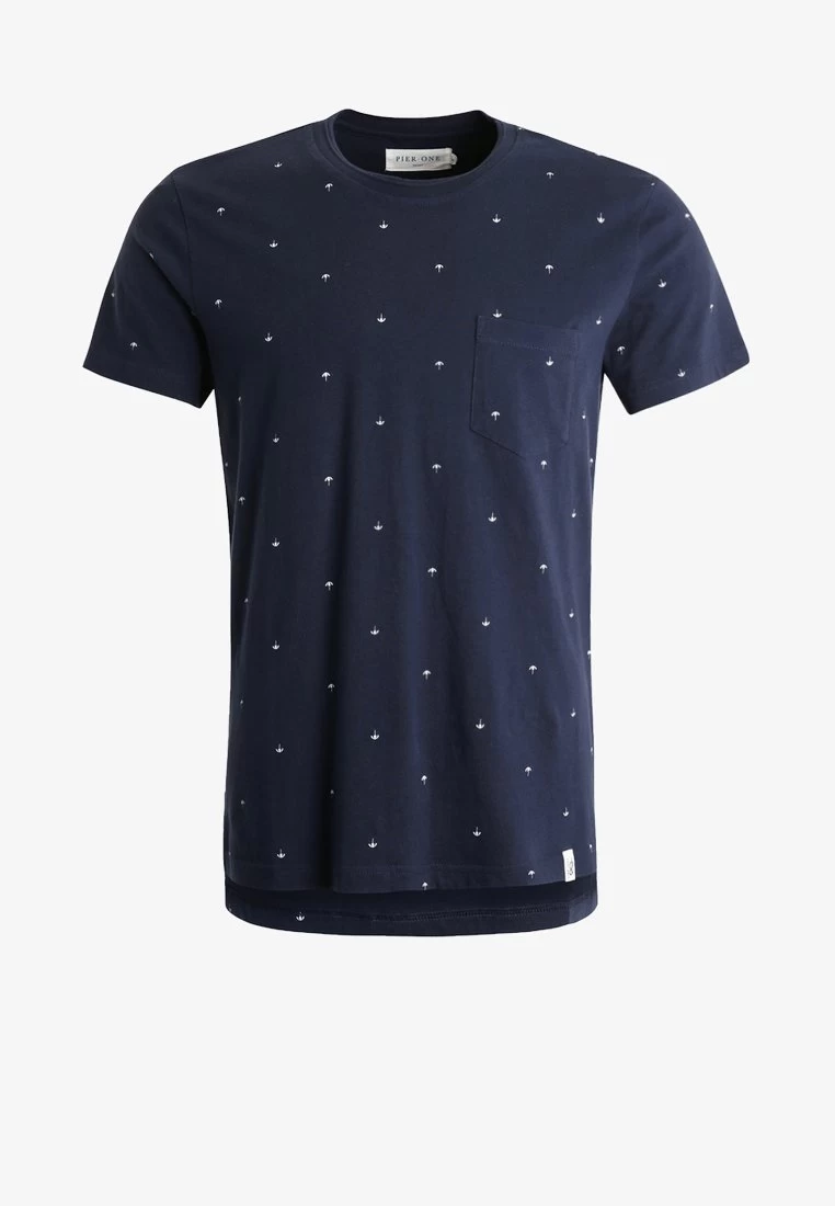 Pier One T-Shirt Print - Navy - Image 6